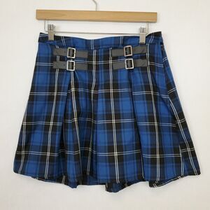 Hot Topic Skirt Womens S Catholic School Girl Rockabilly Goth Pleated Plaid Kilt